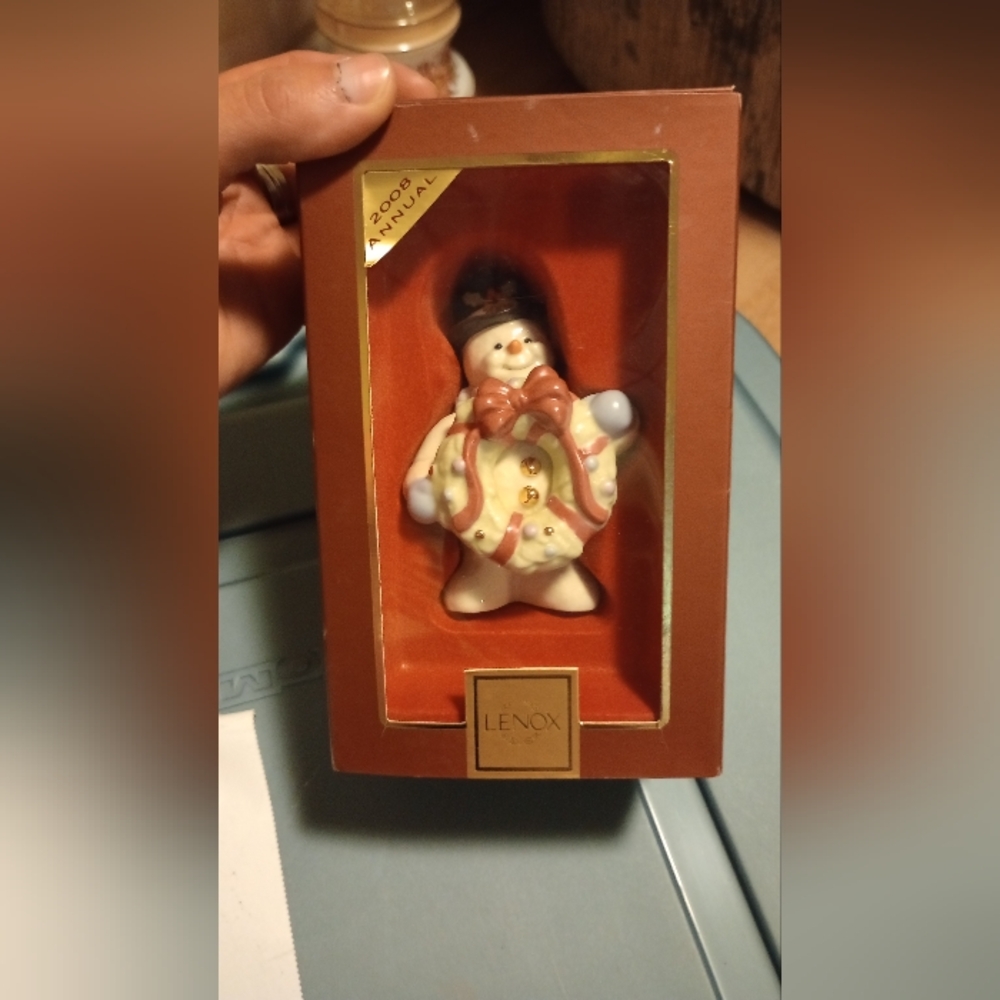 Lenox snowman ornament